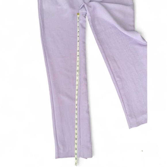 ZARA Lilac Wide Leg High Waist Trousers Women’s Sz S Tailored Dress Pants - Picture 9 of 11